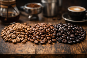 Wat is het verschil tussen light, medium en dark roast?