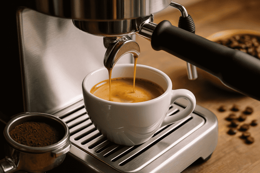 Espresso afwegen