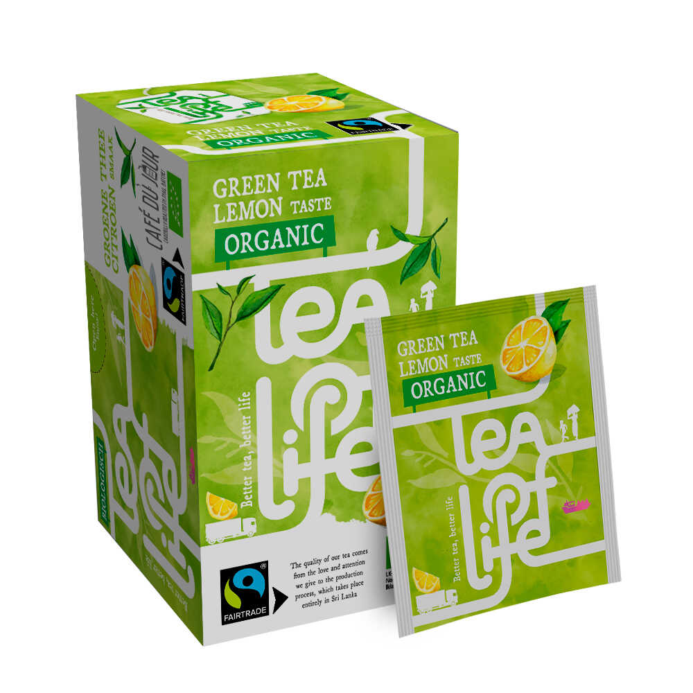 Green Tea Lemon - Biologisch & Fairtrade - 24 x Tea of Life - 25 theezakjes