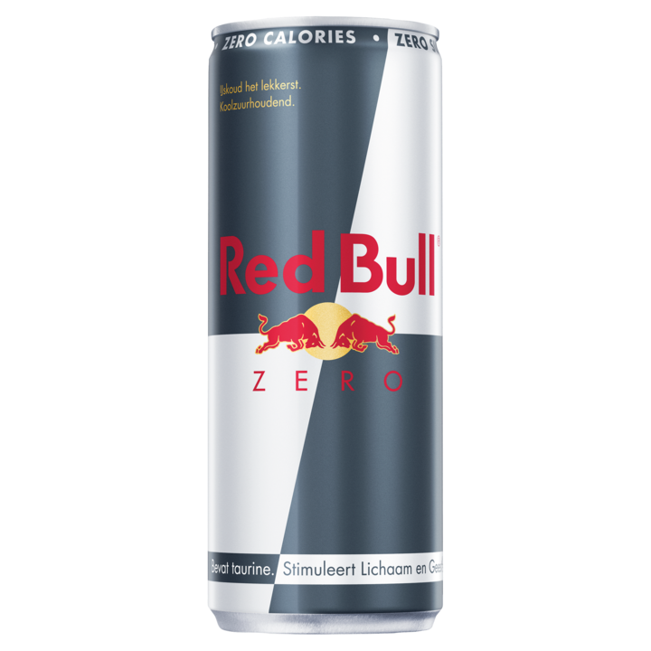 Red Bull Zero 250 ml. tray 24 blikken Nederlands statiegeld