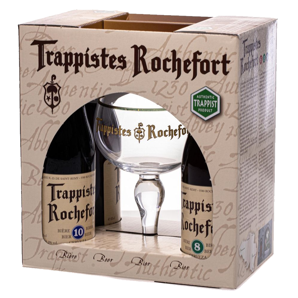 Trappistes Rochefort Geschenkverpakking bierpakket met gratis glas
