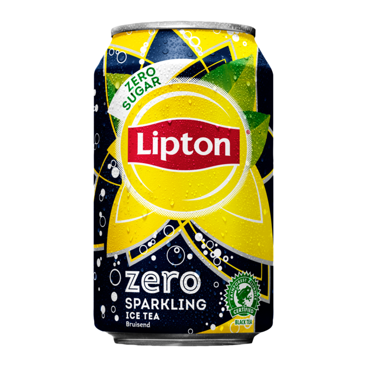 Lipton Ice Tea Sparkling Zero 330 ml. tray 24 blikken Nederlands statiegeld
