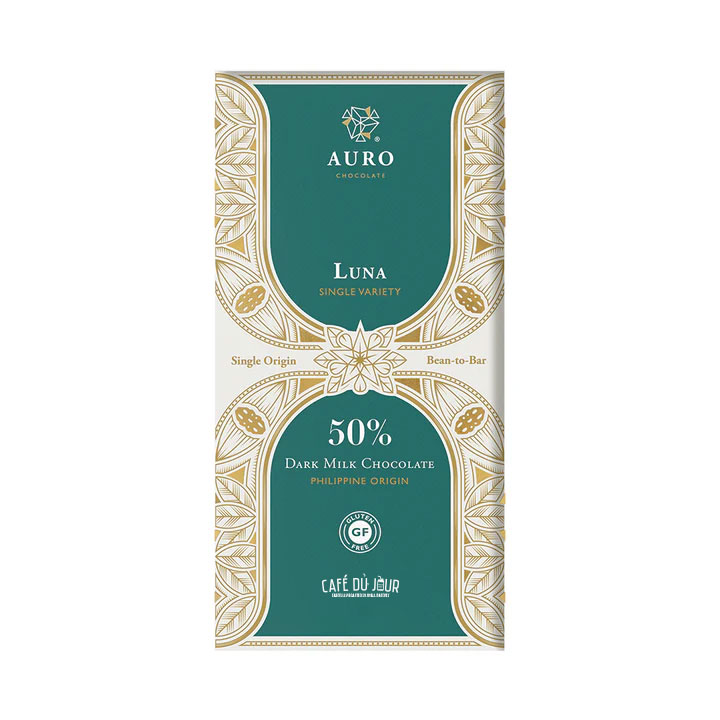 Korte houdbaarheidsdatum: Auro - Luna - 50% donkere melkchocolade