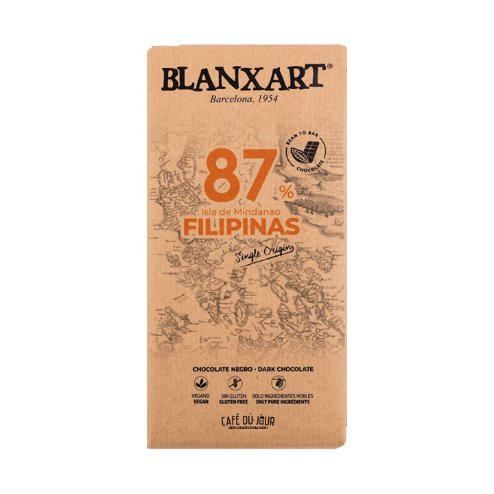 Blanxart Filipinas Isla de Mindanao 87 pure chocolade