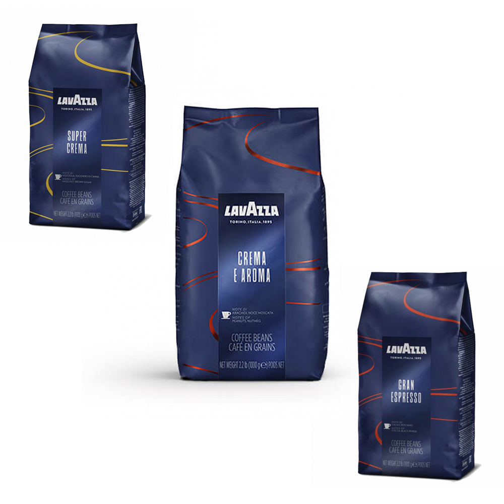 Lavazza Blue line proefpakket koffiebonen 3 x 1 kilo