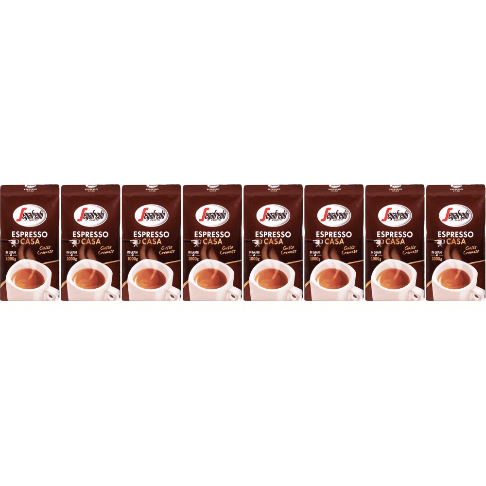 Segafredo Espresso Casa - koffiebonen - 8 x 1 kilo