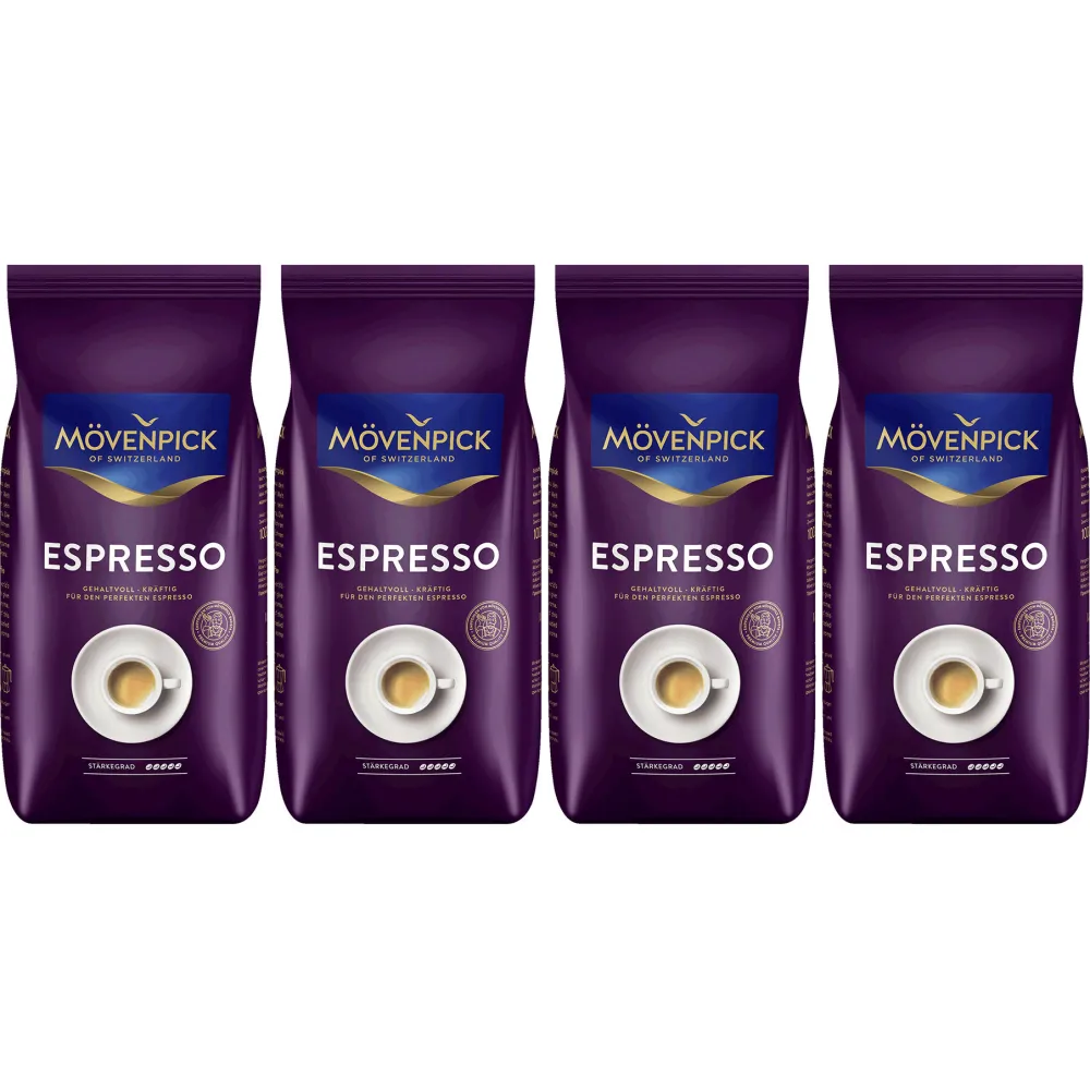 Mövenpick Espresso - koffiebonen - 4 x 1 kilo