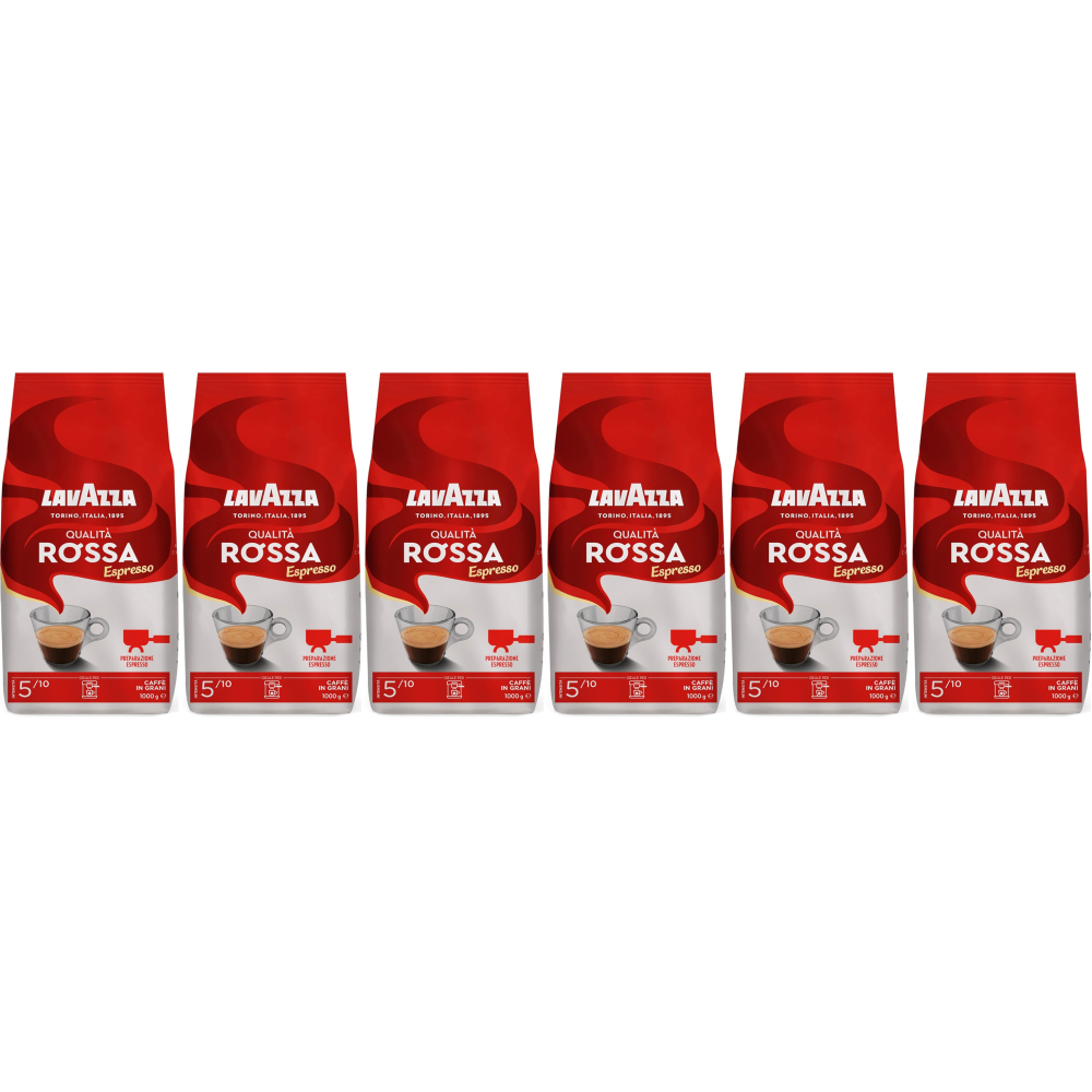 Lavazza Qualita Rossa - koffiebonen - 6 x 1 kilo afbeelding