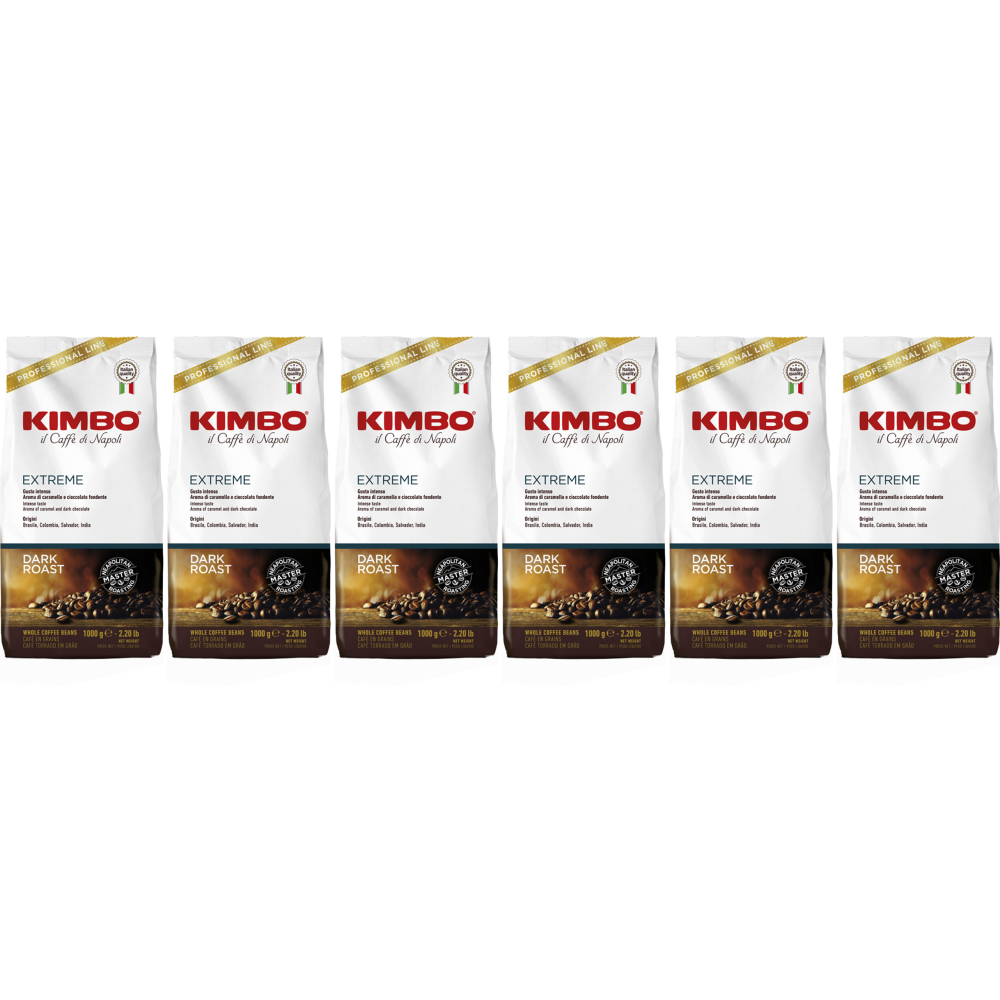 Kimbo Espresso Bar Extreme - koffiebonen - 6 x 1 kilo afbeelding