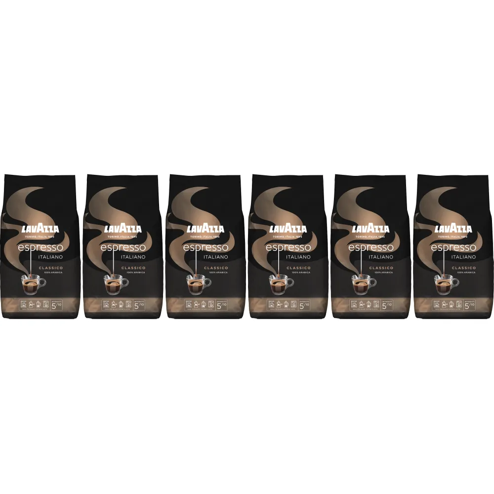 Lavazza Espresso Italiano - koffiebonen - 6 x 1 kilo