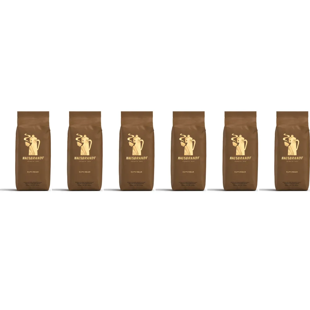 Caffè Hausbrandt Superbar - koffiebonen - 6 x 1 kilo