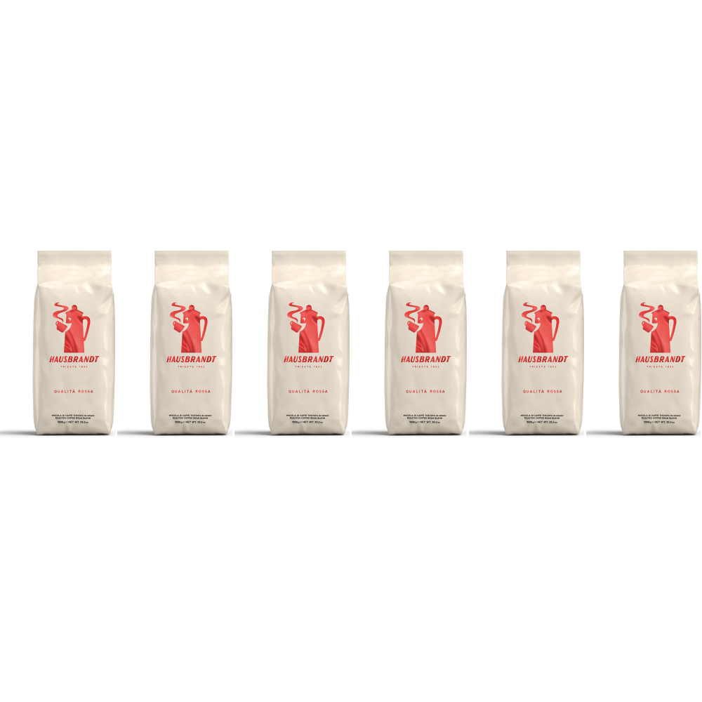Caffè Hausbrandt Qualità Rossa - koffiebonen - 6 x 1 kilo afbeelding