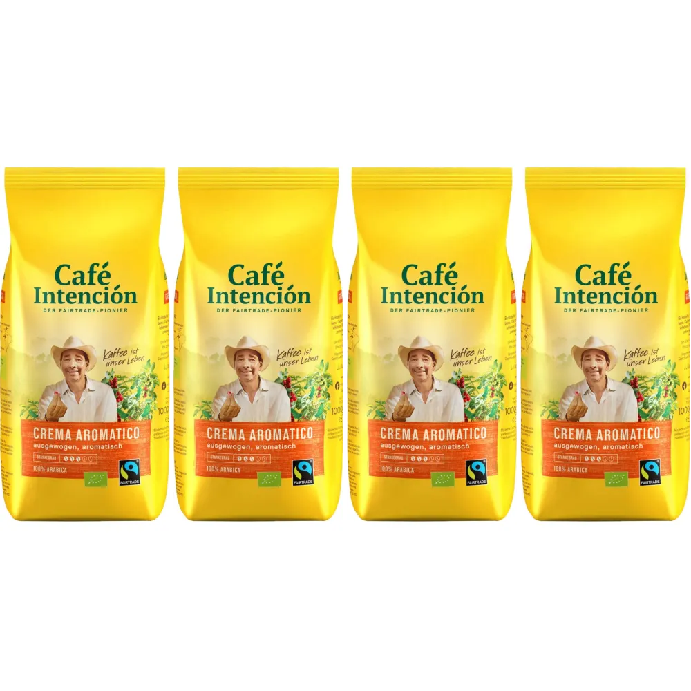 Café Intención Crema Aromatico - koffiebonen - 4 x 1 kilo