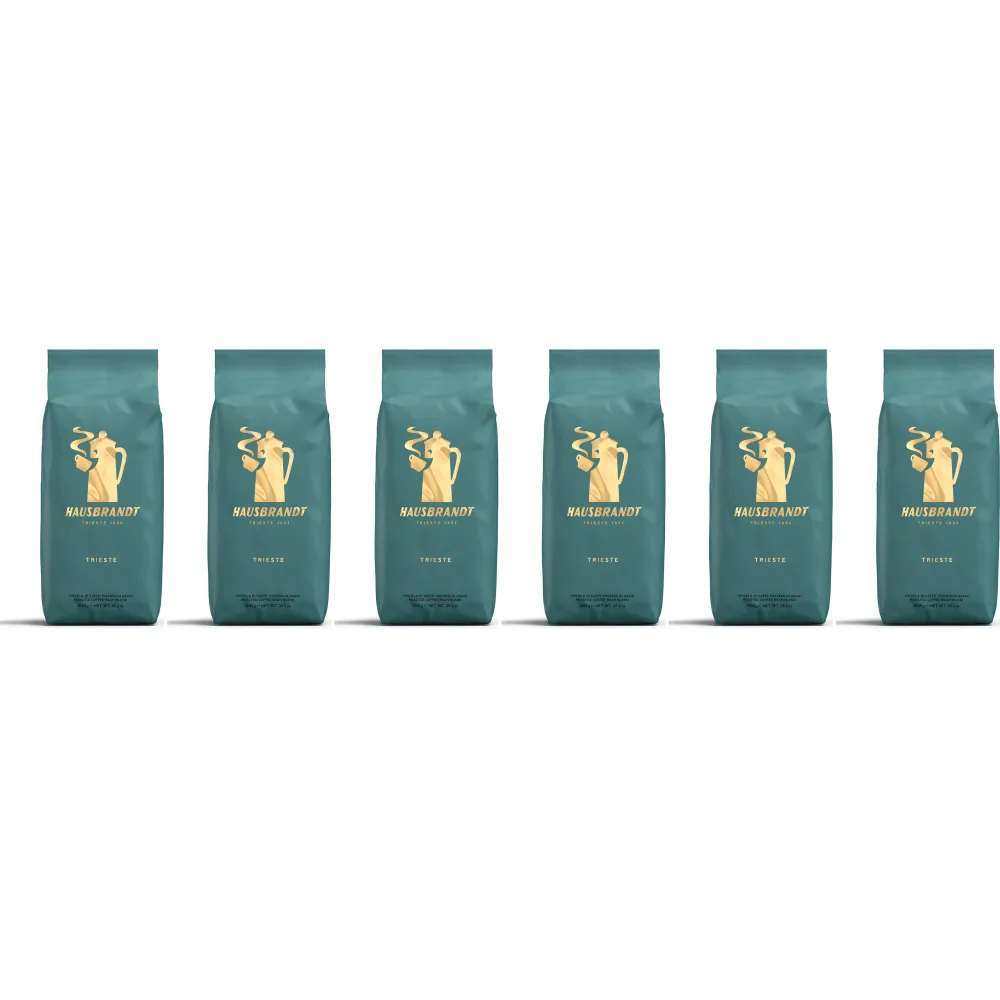Caffè Hausbrandt Trieste - koffiebonen - 6 x 1 kilo