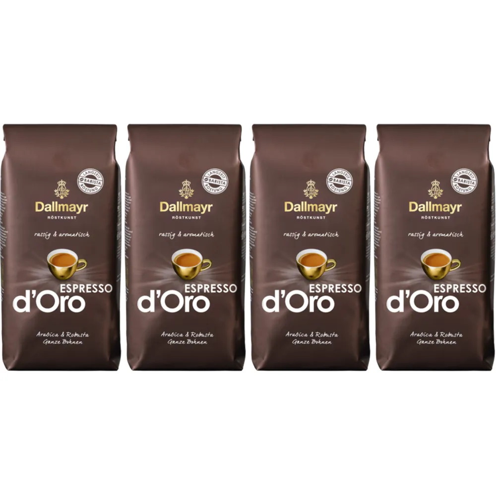 Dallmayr Espresso d'Oro - koffiebonen - 4 x 1 kilo
