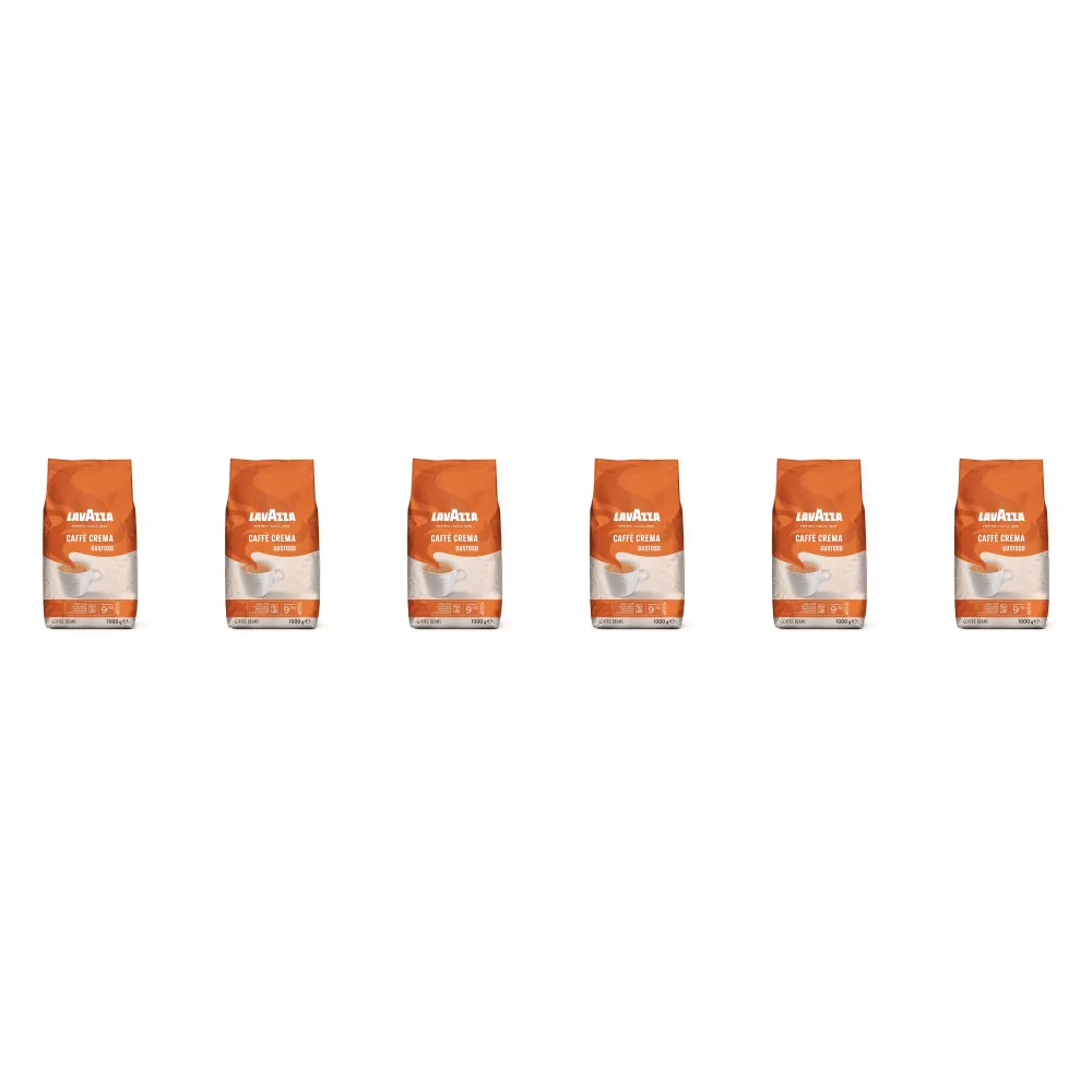 Lavazza Caffè Crema Gustoso - koffiebonen - 6 x 1 kilo