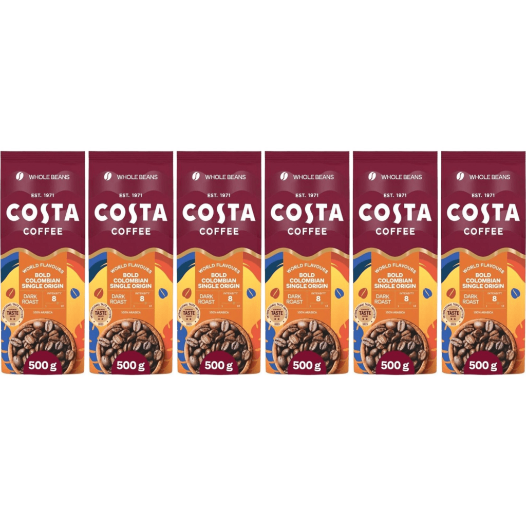 Costa Coffee Colombian Roast - koffiebonen - 6 x 500 gram