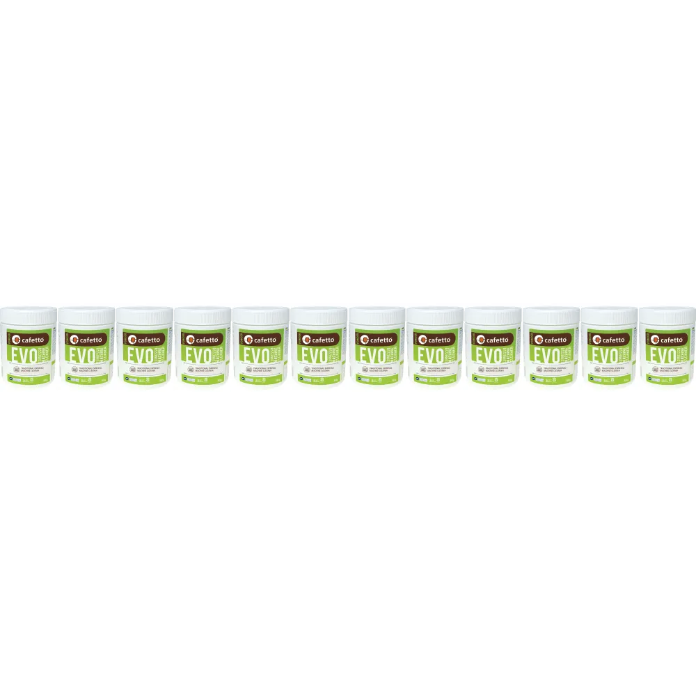 Cafetto EVO® - reinigingspoeder voor koffiemachines - 12 x 500 gram
