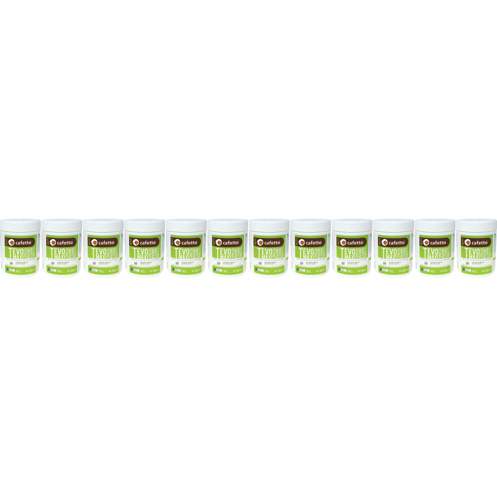 Cafetto Tevo® Maxi - reinigingstabletten voor koffiemachines (2,5 gram) - 12 x 150 stuks afbeelding