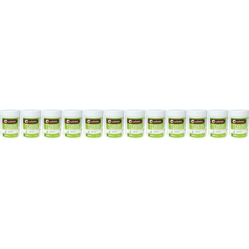 Cafetto Tevo® Maxi - reinigingstabletten voor koffiemachines (2,5 gram) - 12 x 150 stuks