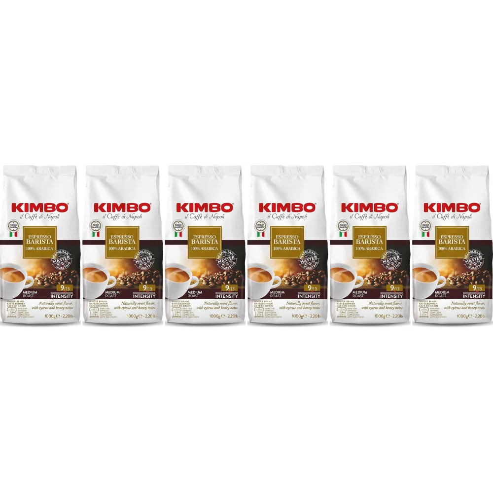 Kimbo Espresso Barista 100% arabica - koffiebonen - 6 x 1 kilo