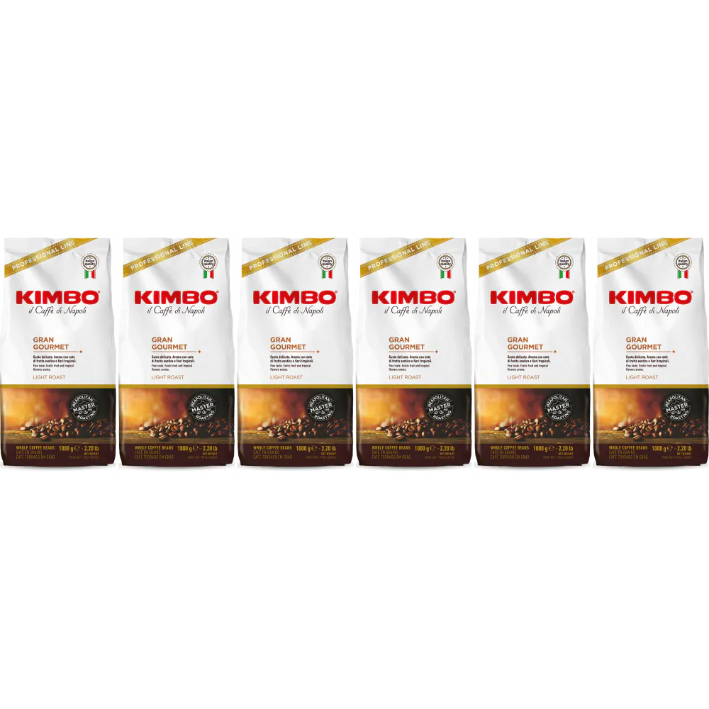 Kimbo Gran Gourmet - koffiebonen - 6 x 1 kilo