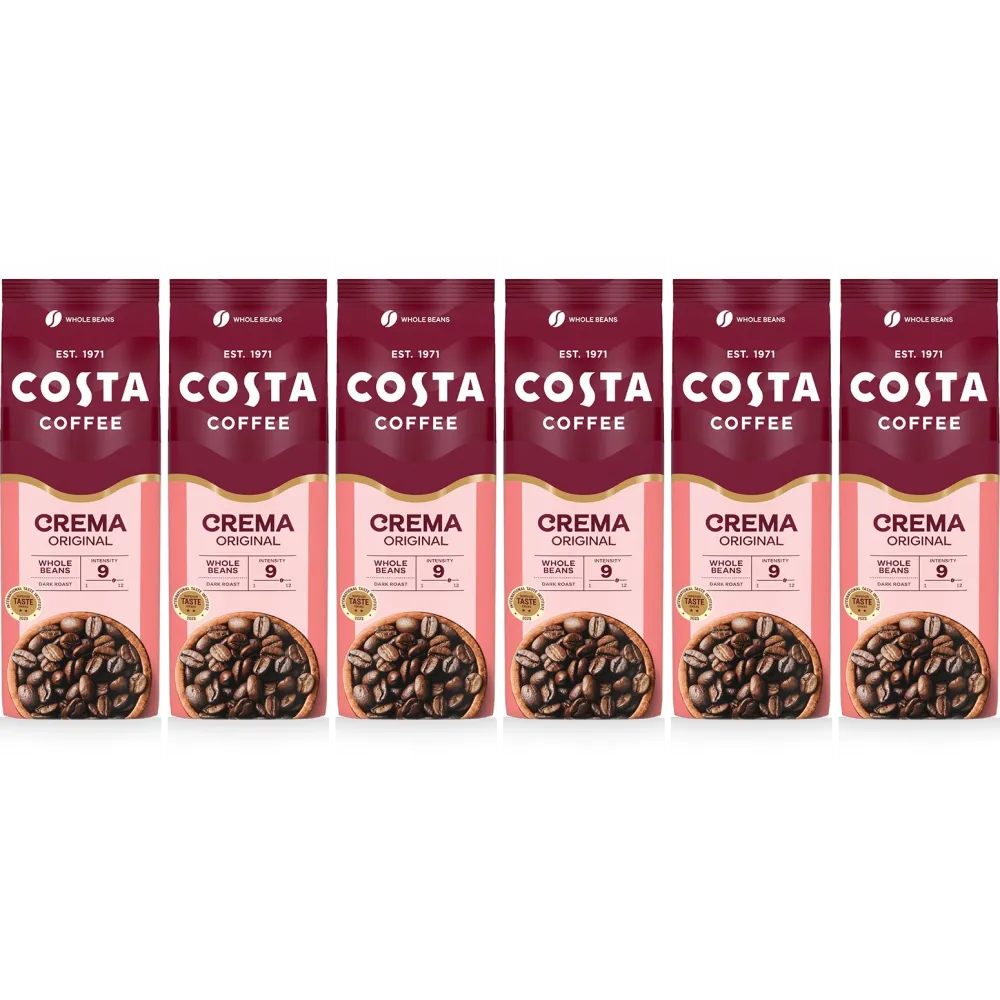 Costa Coffee Caffè Crema Original Blend - koffiebonen - 6 x 1 kilo