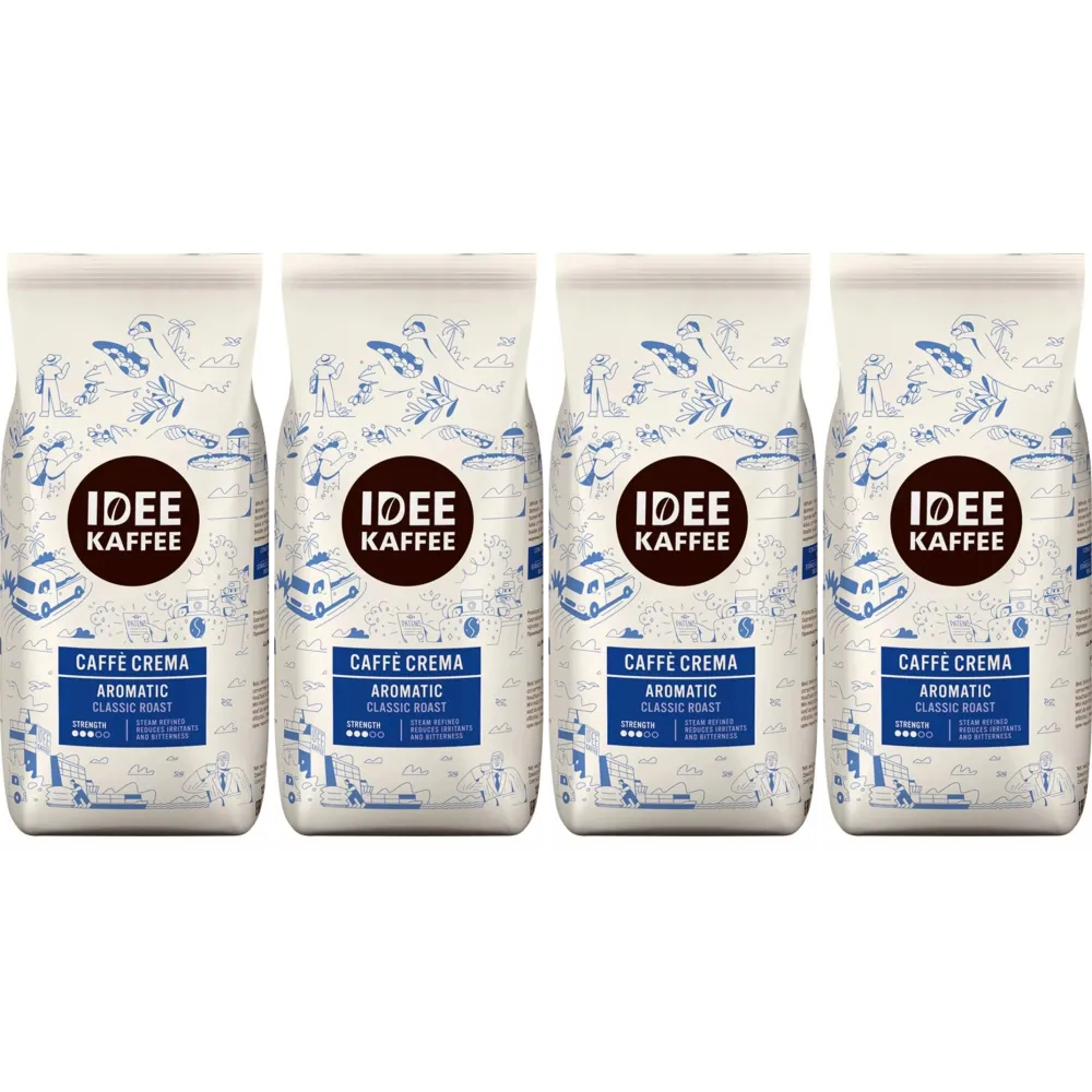 Idee Kaffee Caffè Crema Aromatic - koffiebonen - 4 x 1 kilo
