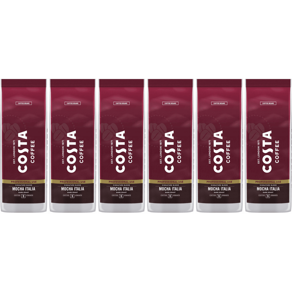Costa Coffee Professional Mocha Italia Dark Roast - koffiebonen - 6 x 1 kilo afbeelding
