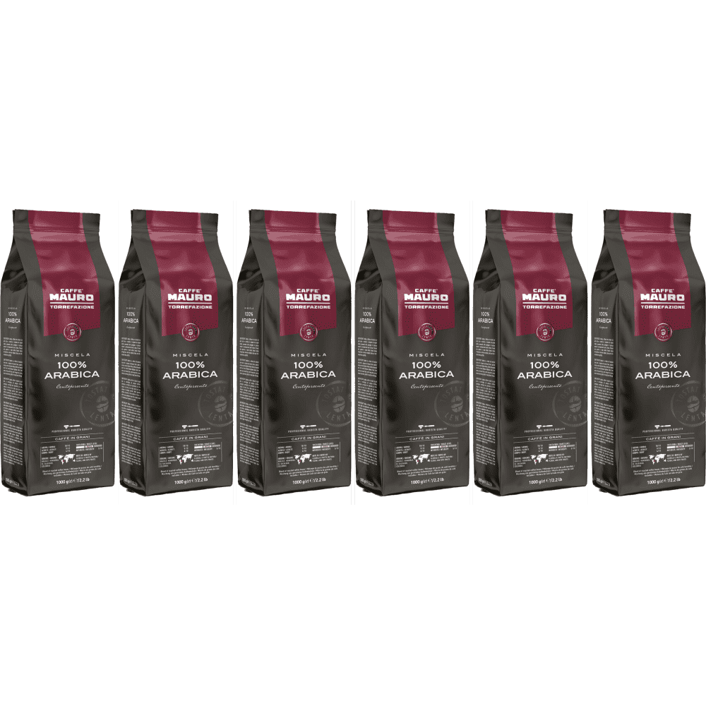 Caffè Mauro 100% arabica Centopercento - koffiebonen - 6 x 1 kilo afbeelding