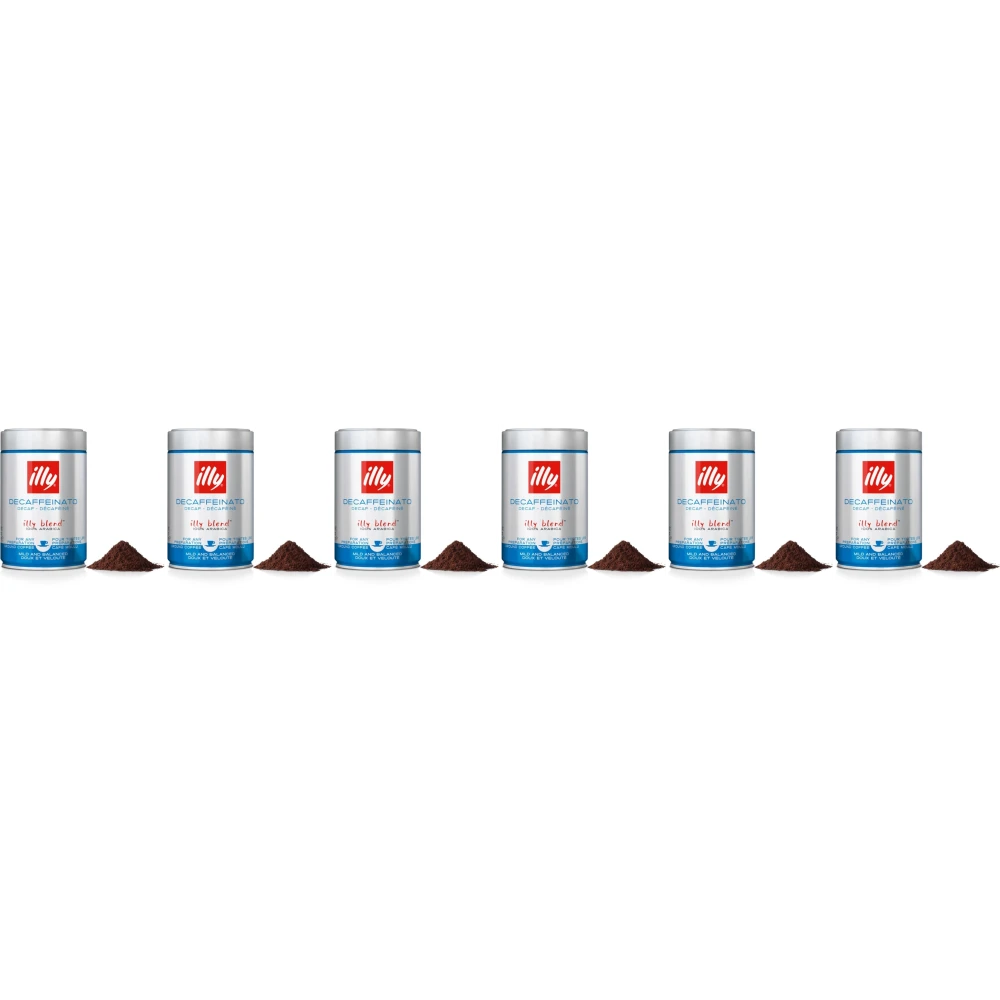 Illy Decaffeinato - gemalen koffie - 6 x 250 gram