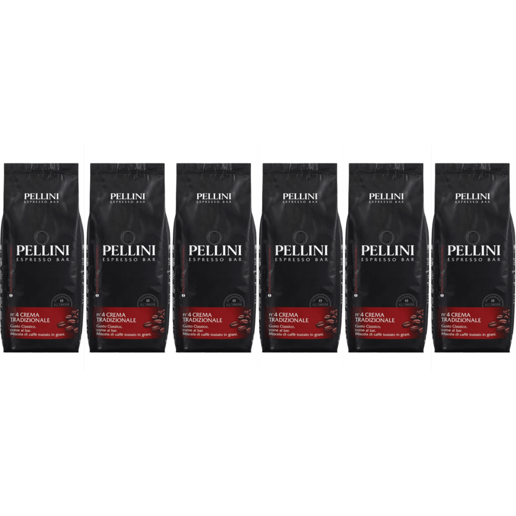 Pellini Espresso Bar No 4 Crema Tradizionale - koffiebonen - 6 x 1 kilo