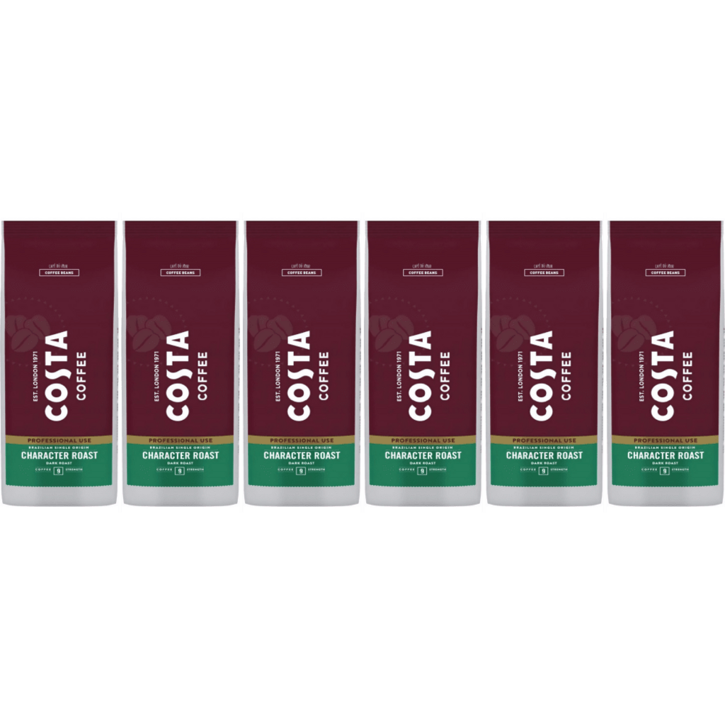 Costa Coffee Brazilian Single Origin Character Dark Roast - koffiebonen - 6 x 1 kilo