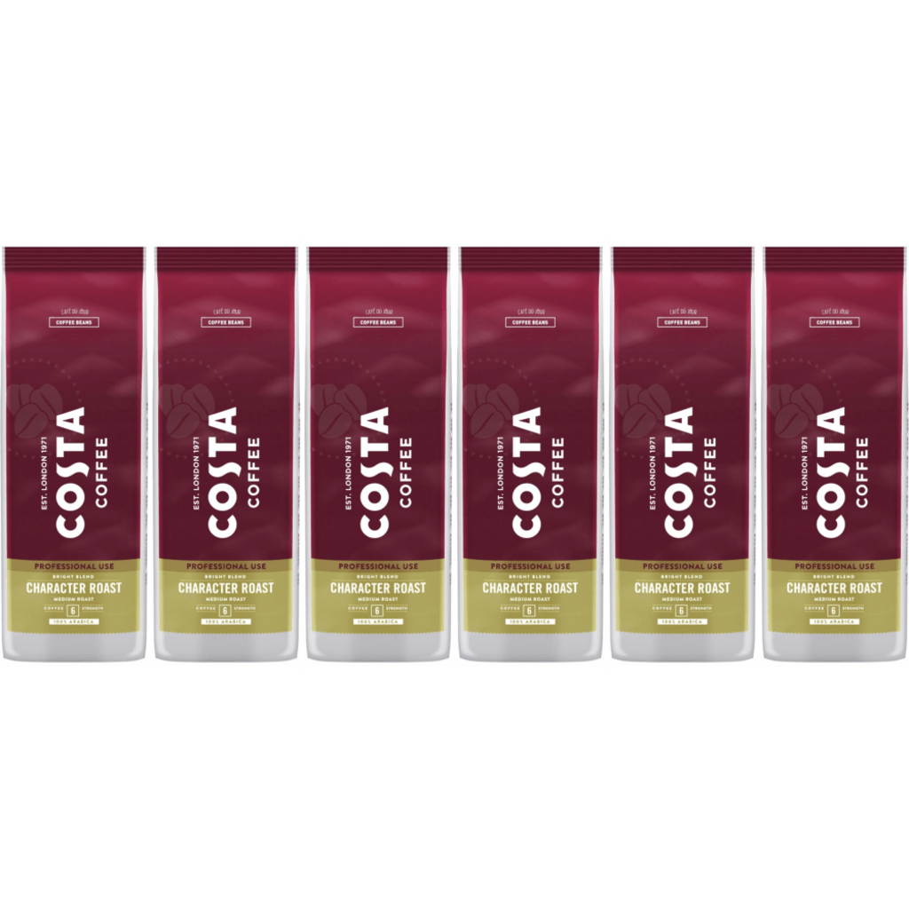 Costa Coffee Character Bright Blend Medium Roast - koffiebonen - 6 x 1 kilo
