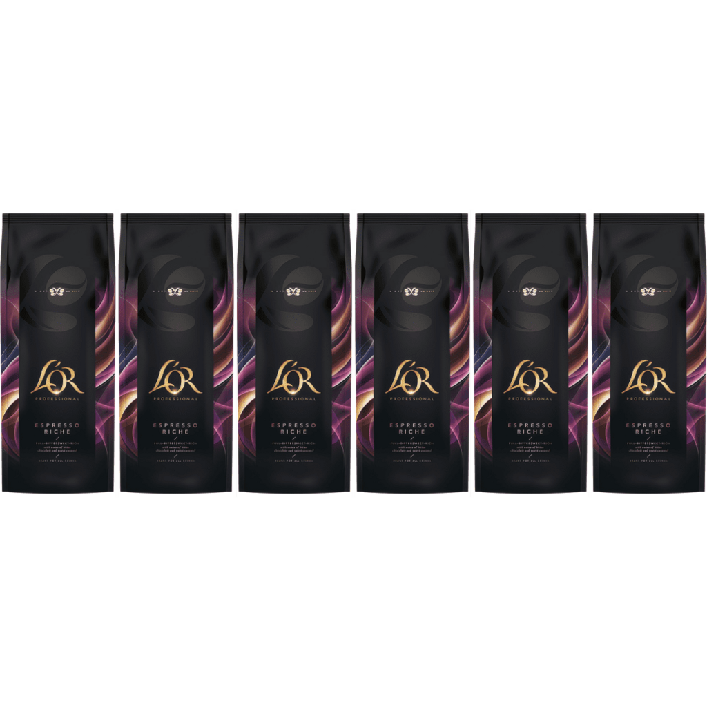 L'OR Riche Espresso - koffiebonen - 6 x 1 kilo