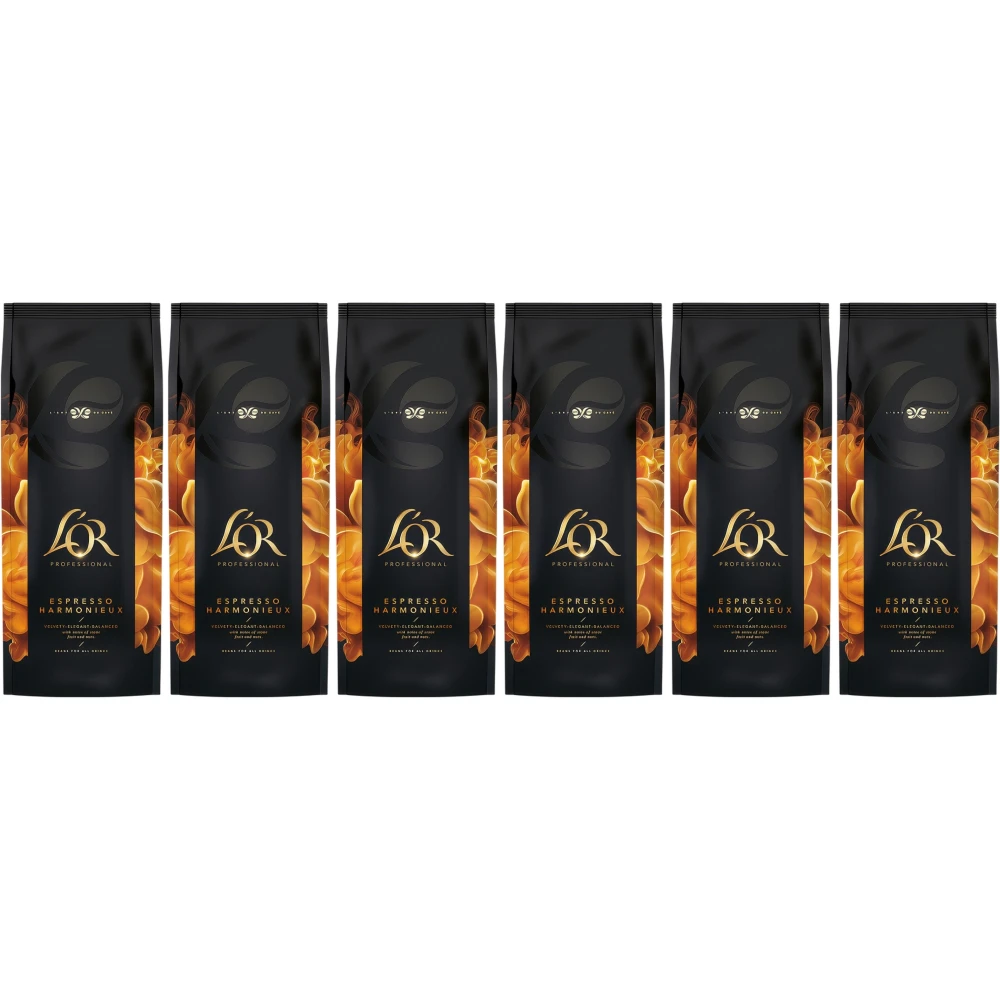 L'OR Harmonieux Espresso - koffiebonen - 6 x 1 kilo
