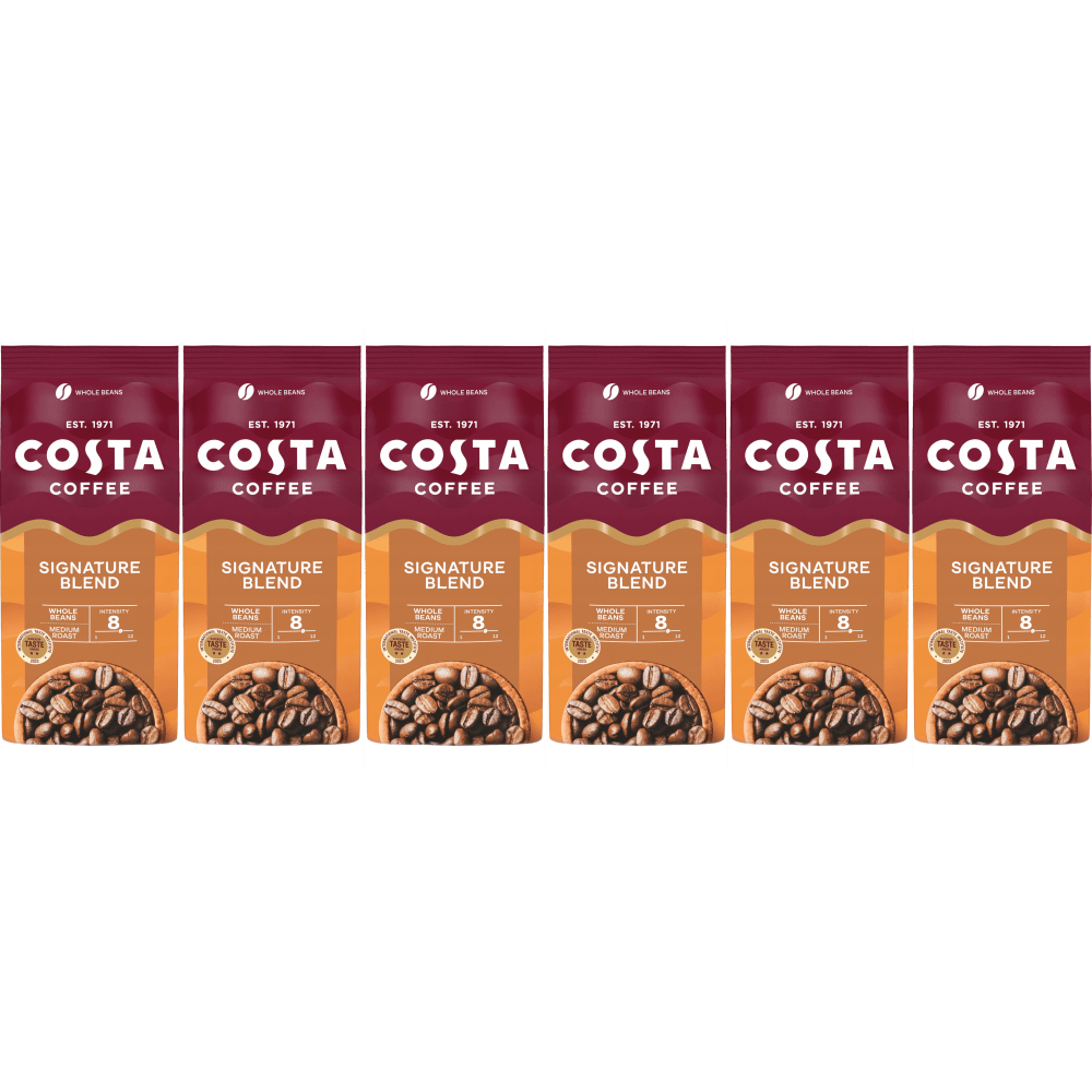 Costa Coffee Signature Blend Medium Roast - koffiebonen - 6 x 1 kilo