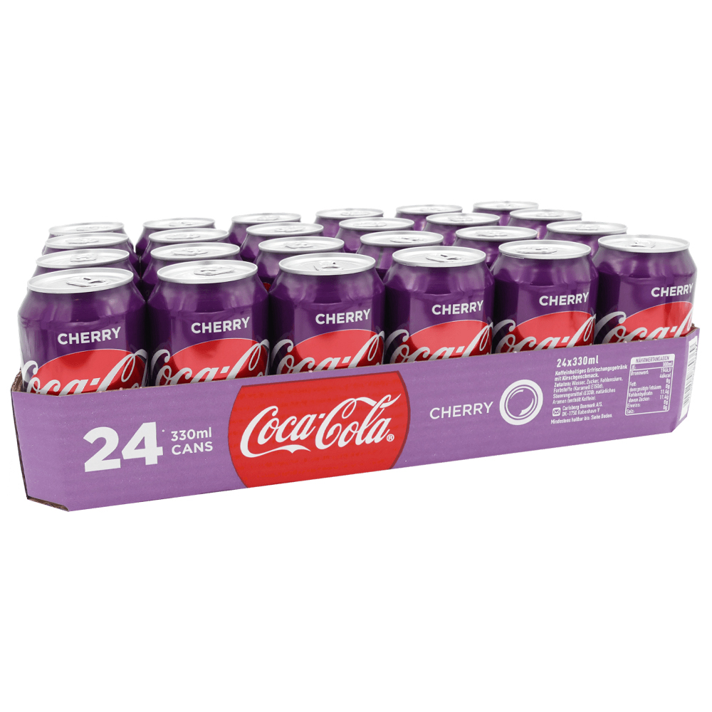 Coca Cola cherry 330 ml. tray 24 blikken