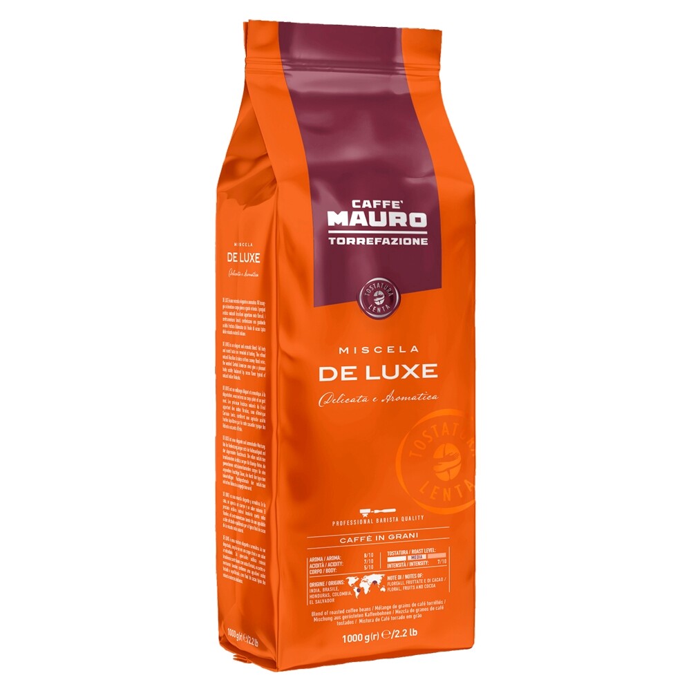 Caffè Mauro De Luxe - koffiebonen - 6 x 1 kilo