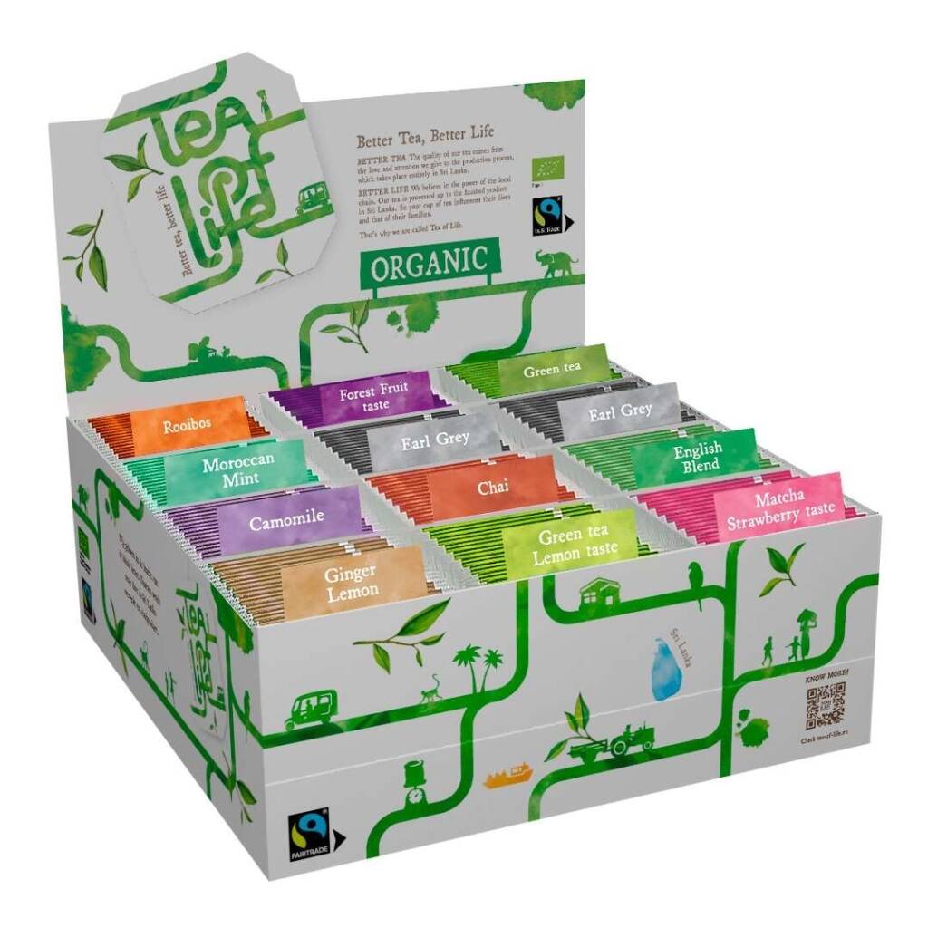 Assortiment display - Biologisch & Fairtrade - Tea of Life - 120 theezakjes