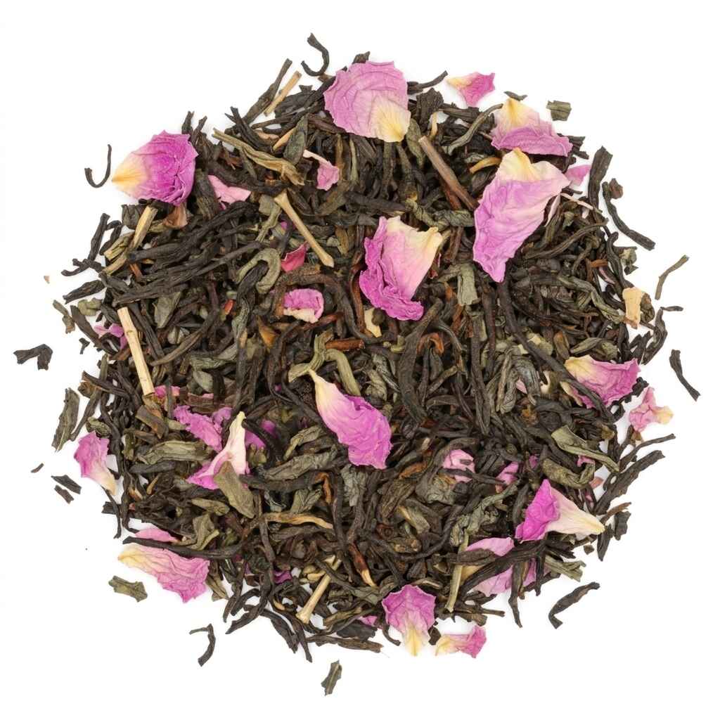 Rose Garden - zwarte en groene thee 100 gram - Café du Jour losse thee