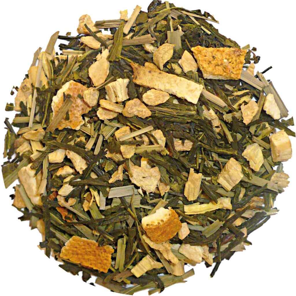 Orange Ginger Sencha - Groene thee 100 gram - Café du Jour losse thee