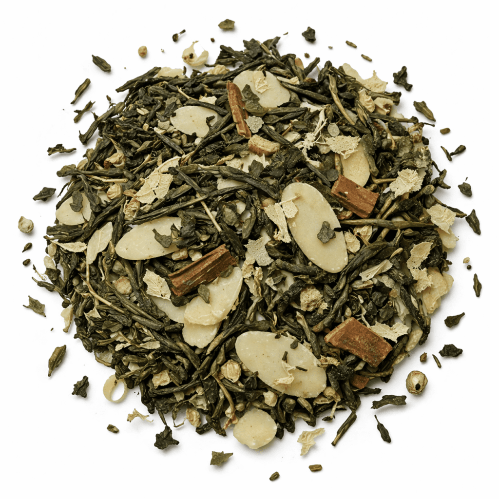 Cinnamon, almond, cardamom & vanilla - Groene thee 100 gram - Café du Jour losse thee