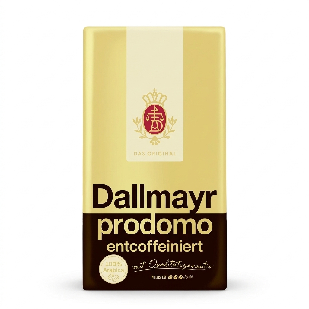 Dallmayr prodomo cafeïnevrij gemalen koffie 500 gram