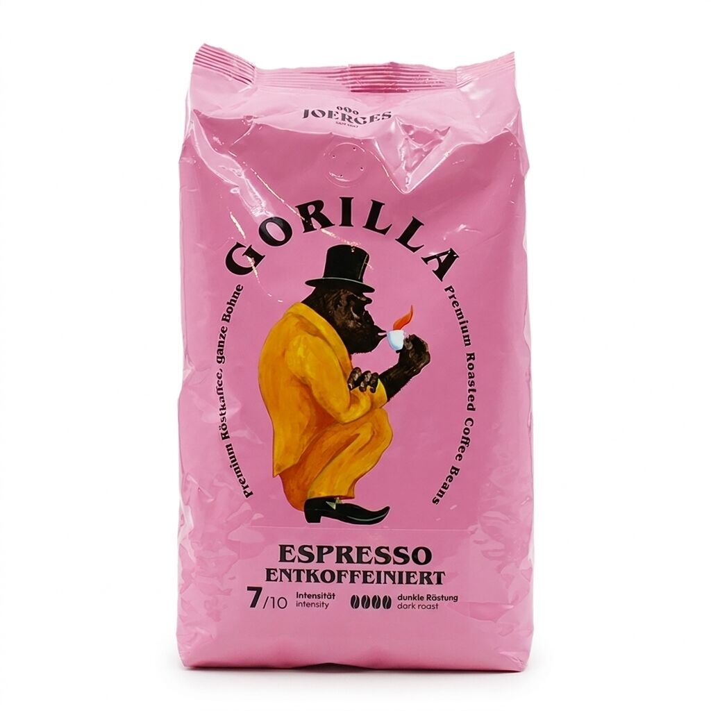Gorilla Espresso cafeïnevrij koffiebonen 1 kilo