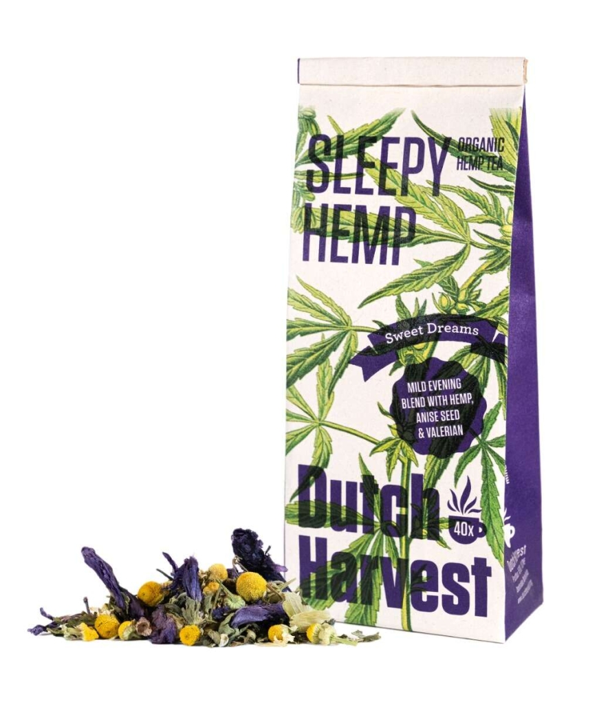 Sleepy Hemp - Hennep & Kruidenmix thee 40 gram - Dutch Harvest losse thee