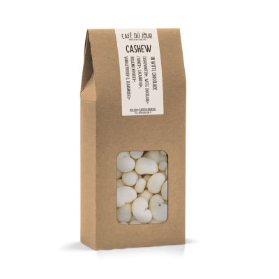 Cashewnoten - witte chocolade - 250 gram