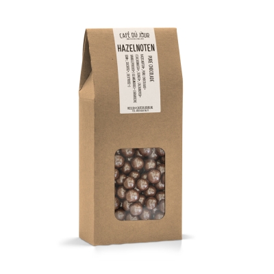 Hazelnoten - pure chocolade - 250 gram