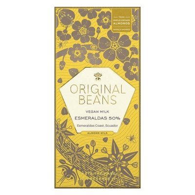Korte houdbaarheidsdatum: Original Beans - Esmeraldas Vegan Almond - 50% amandelmelkchocolade