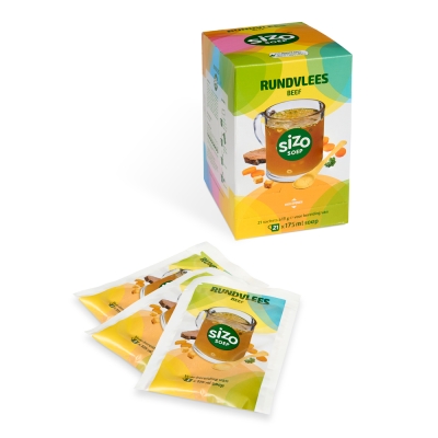 Sizo Soep Rundvlees - instant soep - 21 zakjes